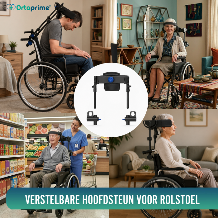 Verstelbare Hoofdsteun voor Rolstoel | 2 Modellen