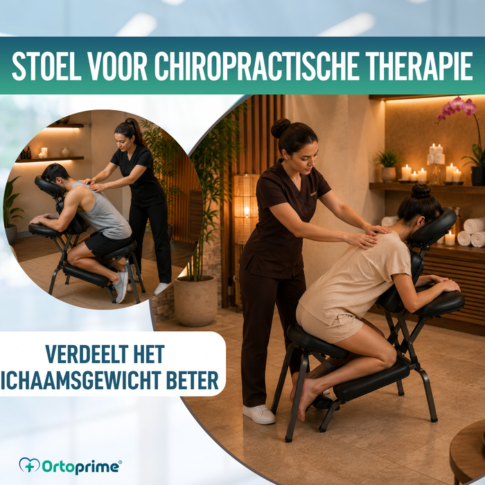 Inklapbare Massagestoel met Verstelbare Hoofdsteun