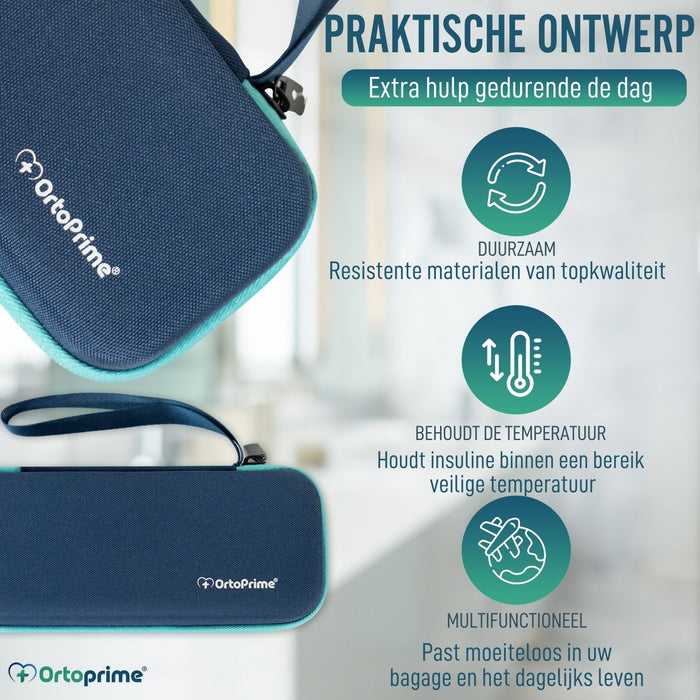 Isolerende Insuline Etui met 2 Koelelementen en Rits