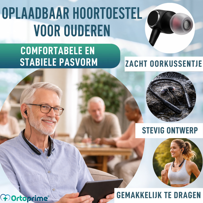 Oplaadbare Gehoorversterker met Ruisonderdrukking