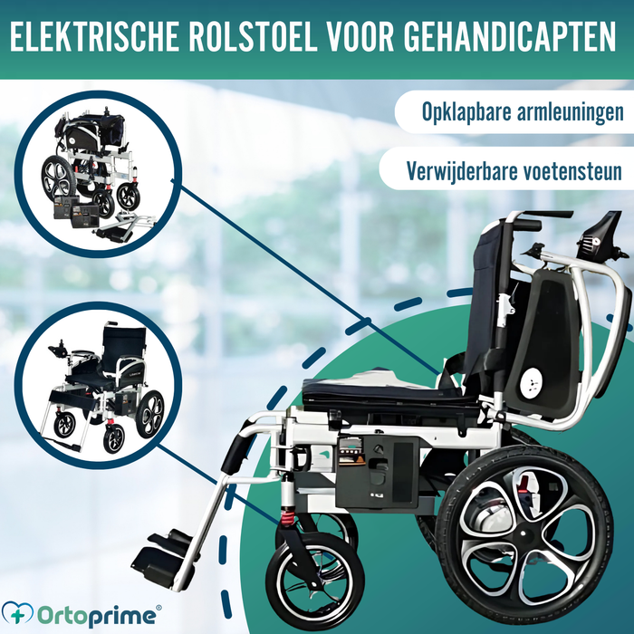 Opvouwbare Elektrische Rolstoel met Gelbatterij | 5 Snelheden