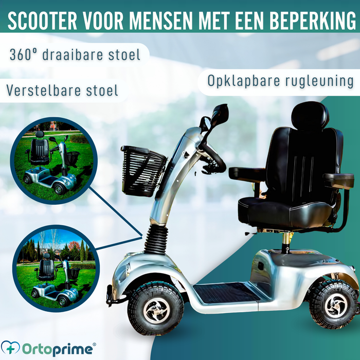 Elektrische Scooter Volwassenen | 4 Wielen Integrale Vering