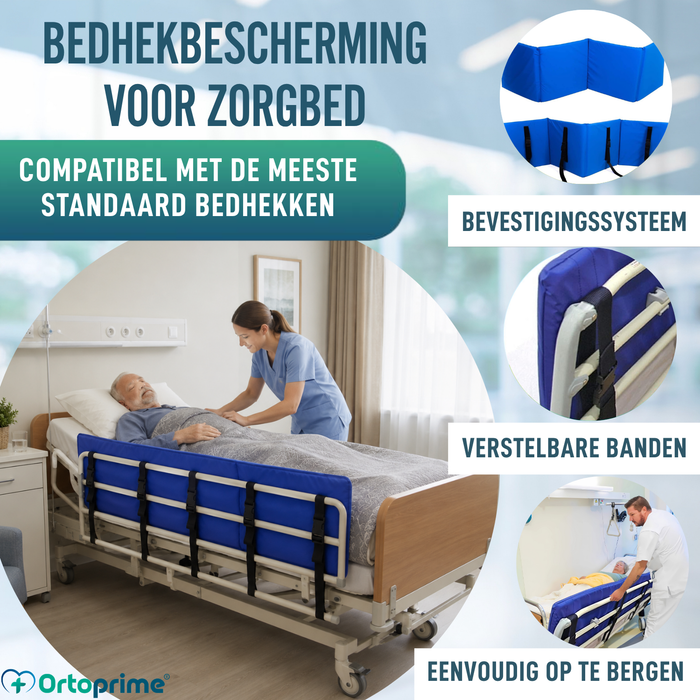 Schuimgevoerde Bedhekbeschermer tegen Vallen