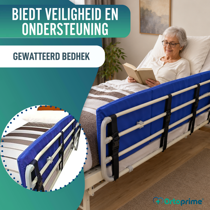Schuimgevoerde Bedhekbeschermer tegen Vallen