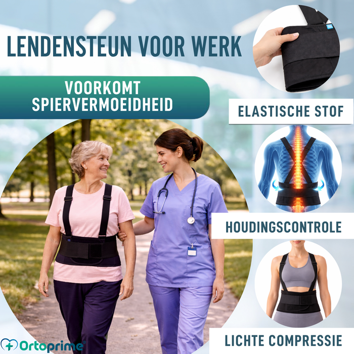 Lumbosacrale Werkbrace met Banden | Verstelbare Orthese