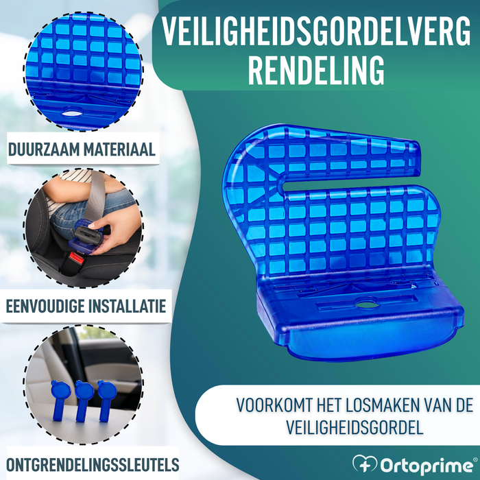 Veiligheidsgordel Vergrendeling met Ontgrendelsleutels