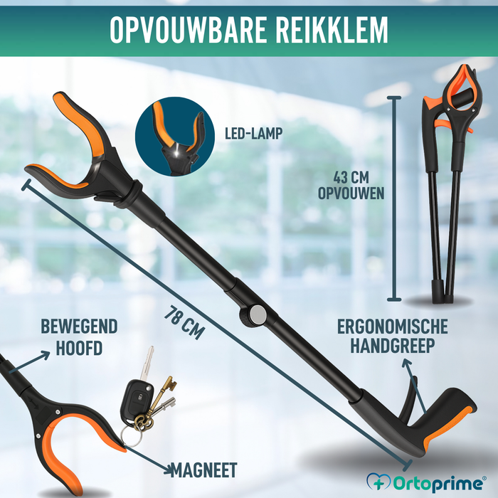 Objecten Grijper met Magneet en LED | Vouwbare Picker