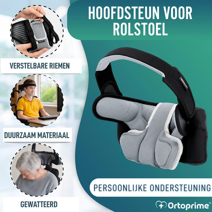 Verstelbare Hoofdsteun voor Rolstoel | 2 Modellen