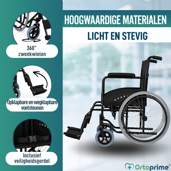 Opvouwbare Rolstoel Lichtgewicht voor Volwassenen