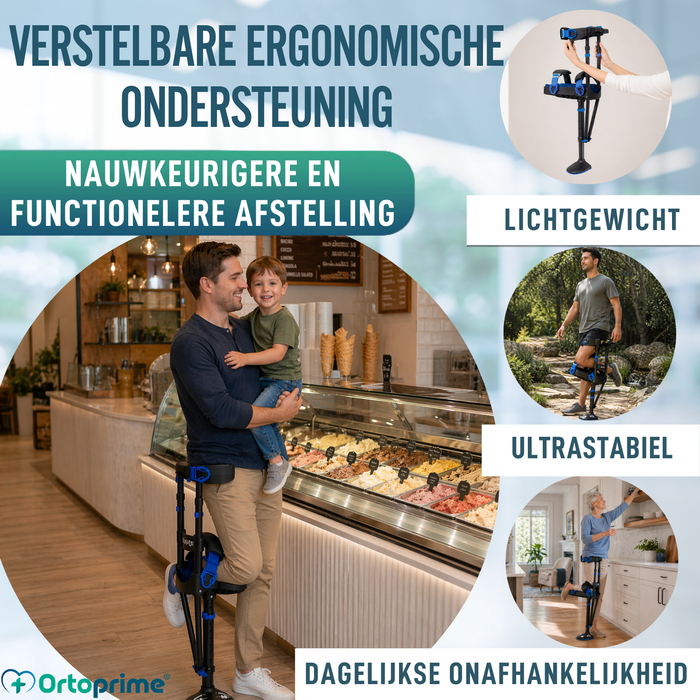 Handsfree Kniekruk | In Hoogte Verstelbaar