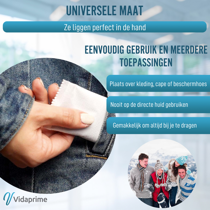 Instant Warmte Handwarmers | Pak van 10 Stuks