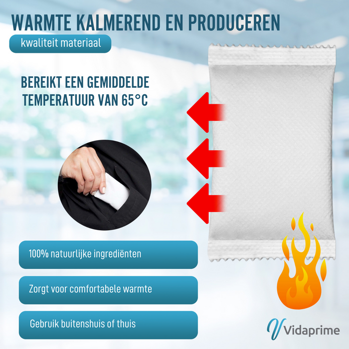 Instant Warmte Handwarmers | Pak van 10 Stuks