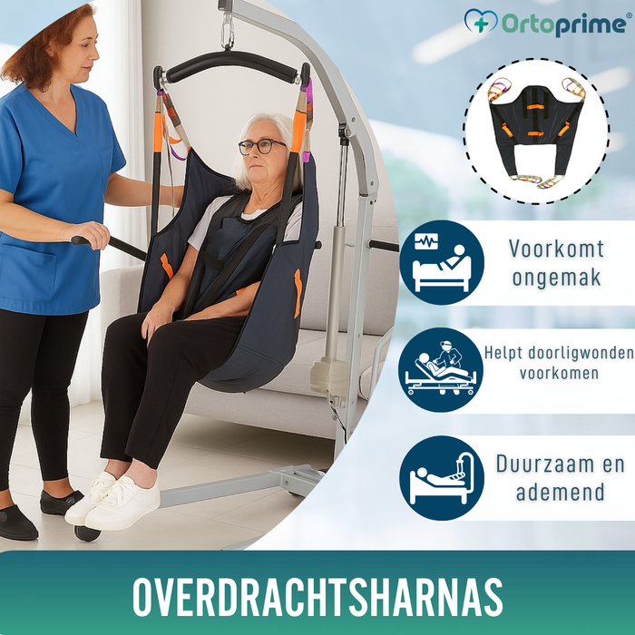 Orthopedisch Harnas met Hoofdsteun voor Transferkraan