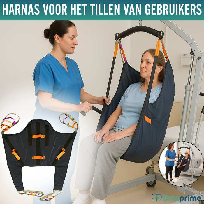 Orthopedisch Harnas met Hoofdsteun voor Transferkraan