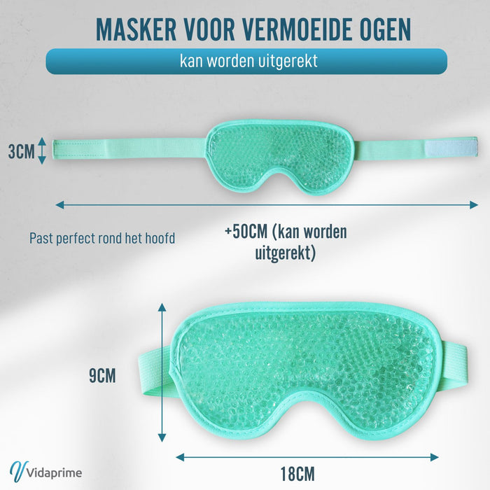 Oogmasker met Koude en Warme Gel en Verstelbare Band