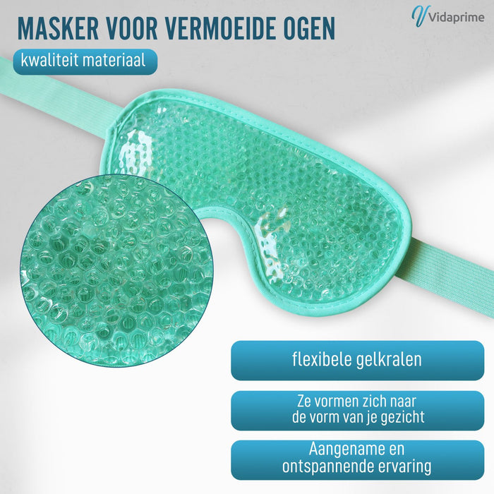 Oogmasker met Koude en Warme Gel en Verstelbare Band