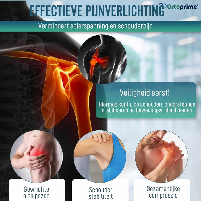 Verstelbare Schouderbrace met Zakje | Pijnverlichting