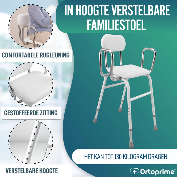 Verstelbare Ondersteunende Stoel met Armleuningen
