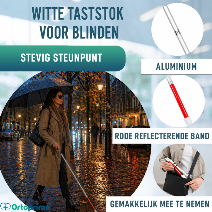 Opvouwbare Aluminium Blindenstok