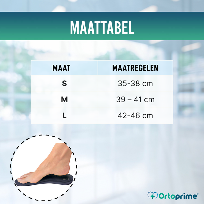 Orthopedische inlegzolen voor plantaire fasciitis | 3 maten