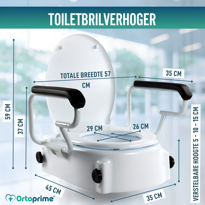 Verstelbare WC-verhoger OrtoPrime Comfort