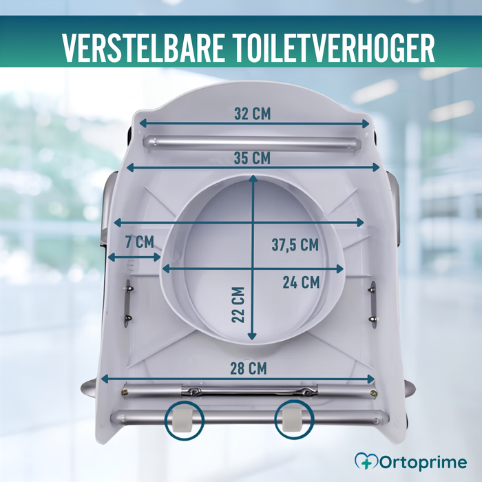 Verstelbare WC-verhoger OrtoPrime Comfort