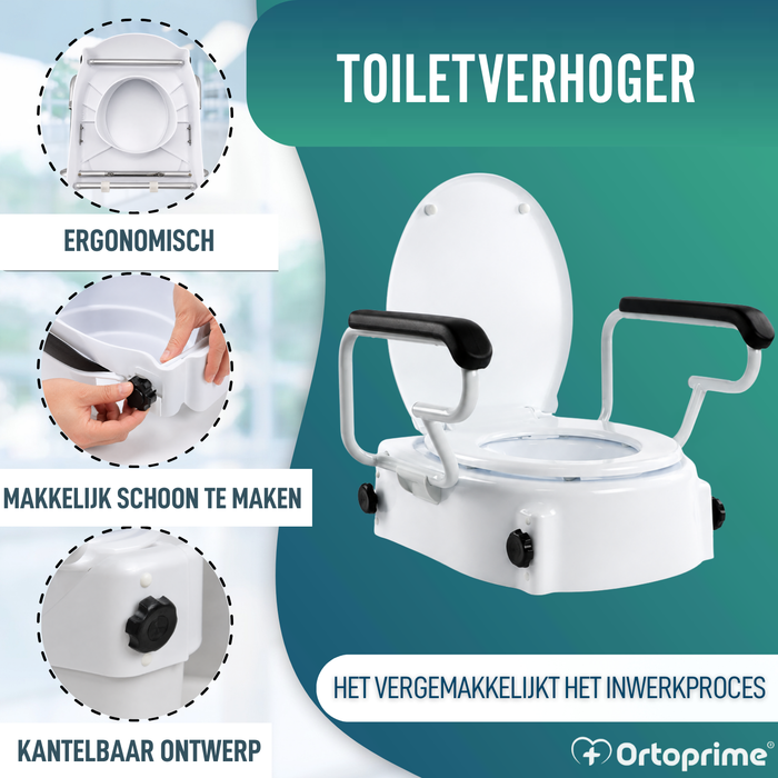 Verstelbare WC-verhoger OrtoPrime Comfort