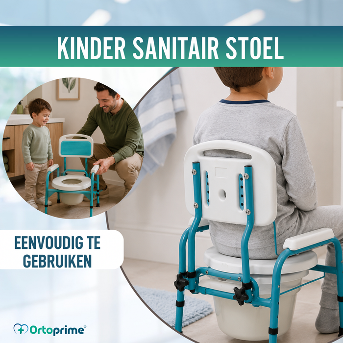 Kinder WC Stoel met Verkleiner | In Hoogte Verstelbaar