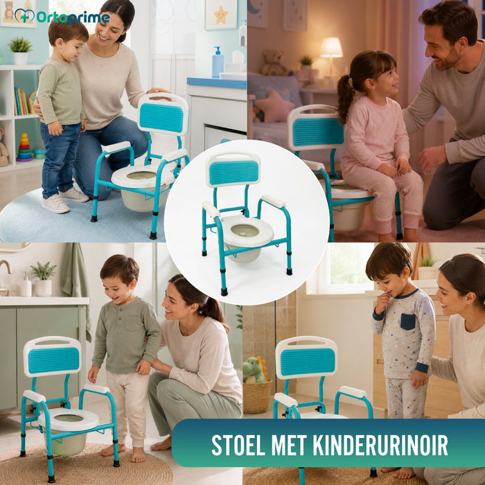 Kinder WC Stoel met Verkleiner | In Hoogte Verstelbaar