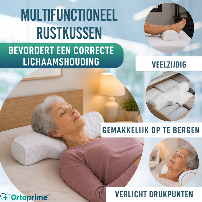 Veelzijdig Ergonomisch Kussen | Cervicaal, Knieën en Voeten