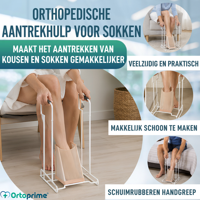 Schoenlepel voor Compressiekousen en Sokken | Met basis