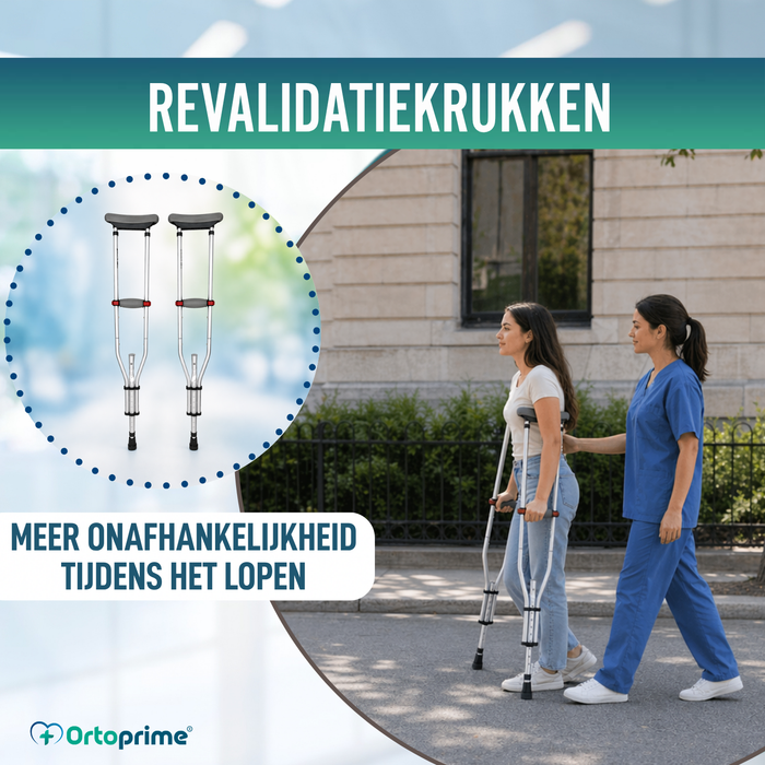 Aluminium Okselkrukken Verstelbaar | Set van 2