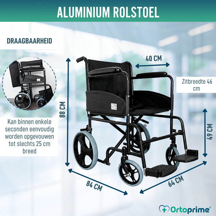 Opvouwbare Orthopedische Rolstoel voor Volwassenen