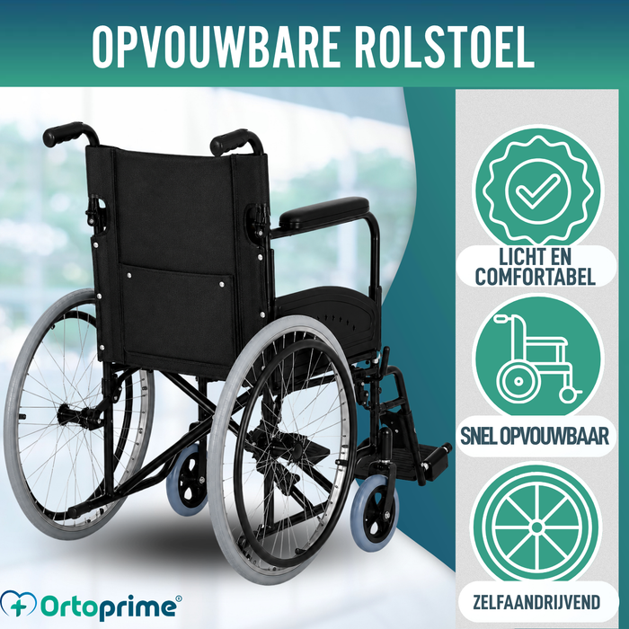 Opvouwbare Rolstoel Lichtgewicht voor Volwassenen