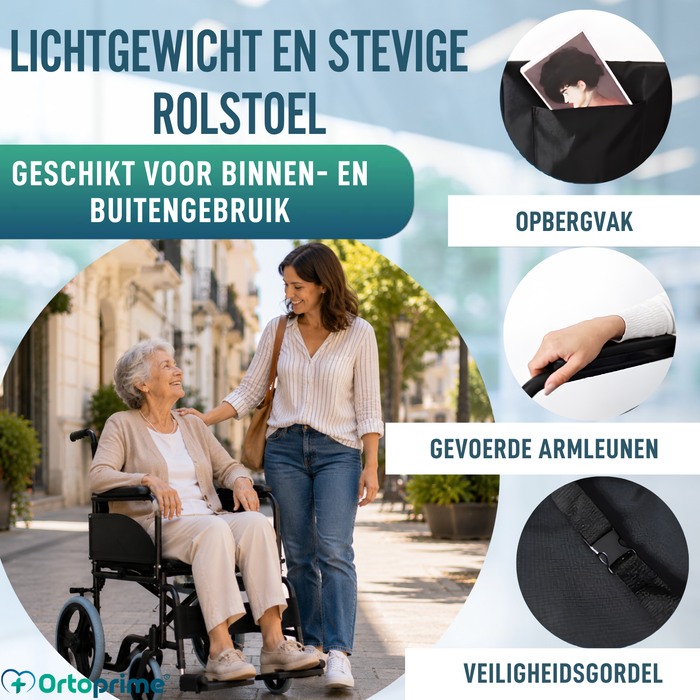 Opvouwbare Orthopedische Rolstoel voor Volwassenen