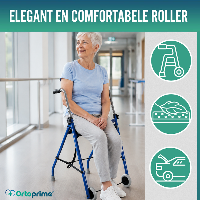 Rollator voor Ouderen 2 Wielen | Plooiende Rollators voor Volwassenen
