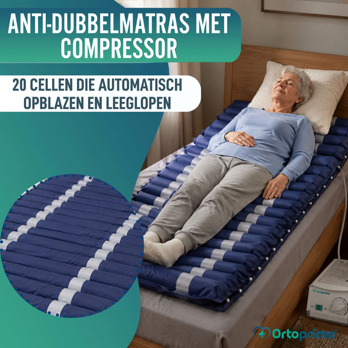 Lucht Anti-decubitusmatras met Stille Compressor voor Bed