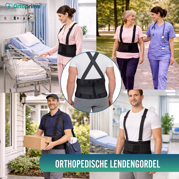 Lumbosacrale Werkbrace met Banden | Verstelbare Orthese