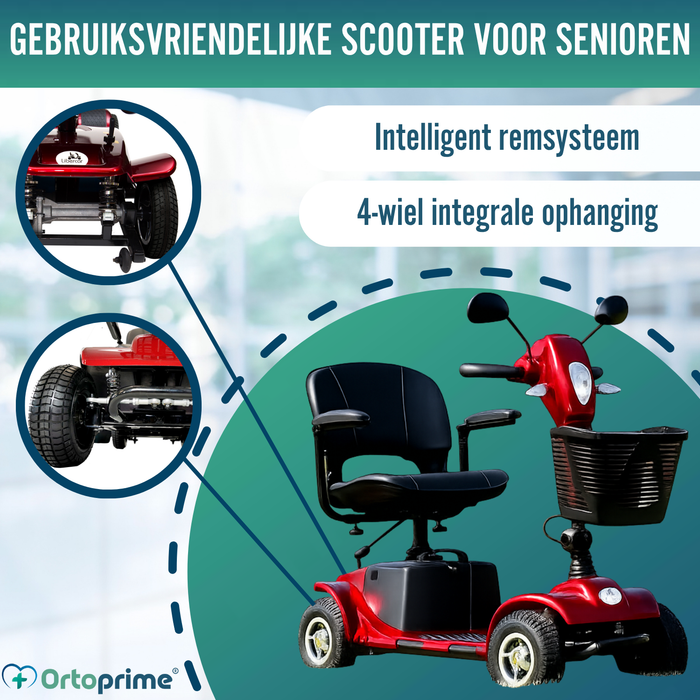 Opvouwbare Scootmobiel voor Beperkte Mobiliteit | Gehele Vering