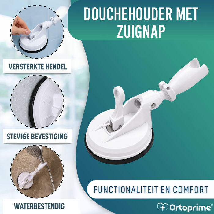 Douchehouder met Zuignap en Hendel | Universele Houder