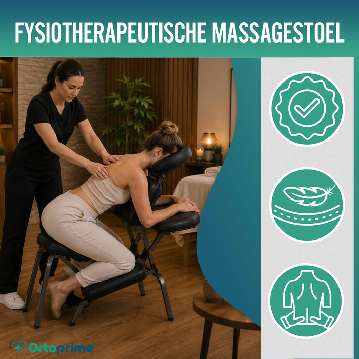 Inklapbare Massagestoel met Verstelbare Hoofdsteun