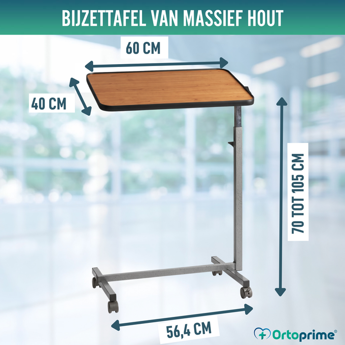 Bijzettafel met Wielen