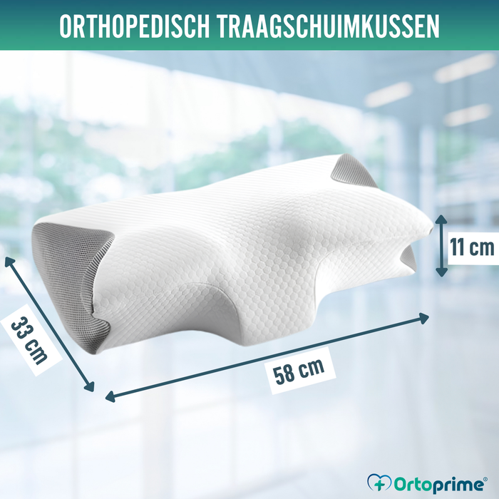 Ergonomisch Traagschuim Nekkussen met Contour