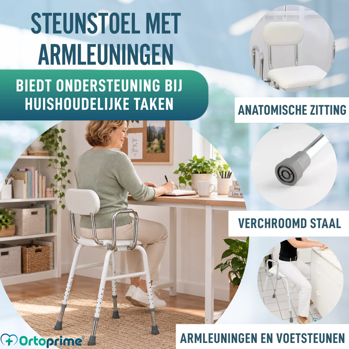 Verstelbare Ondersteunende Stoel met Armleuningen