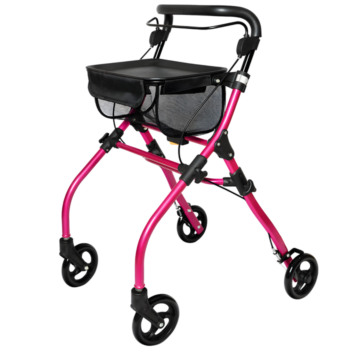 Opvouwbare Indoor Rollator met Dienblad