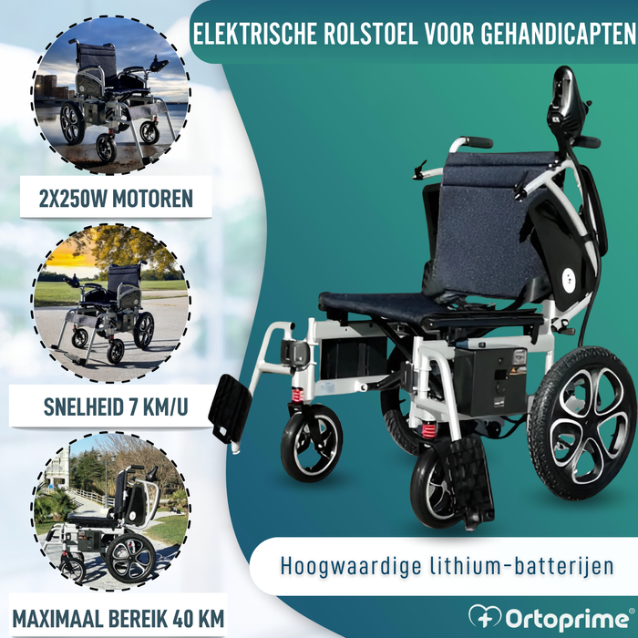 Elektrische Rolstoel Grote Wielen | Met Lithiumbatterij