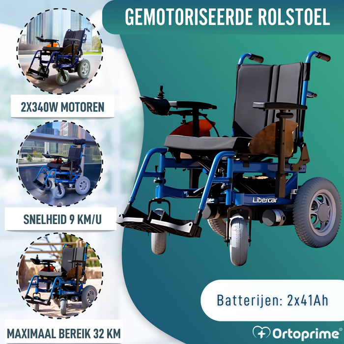 Verstelbare elektrische rolstoel | Meerdere posities