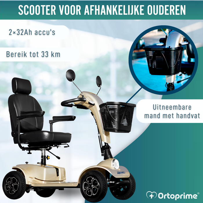 Elektrische Scooter voor Volwassenen | 4 Wielen