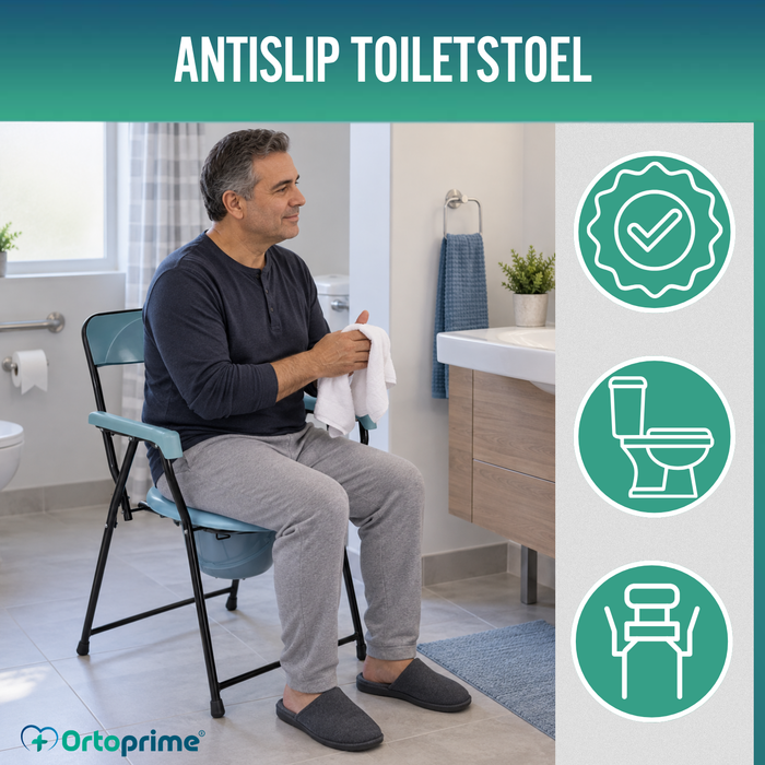 Opvouwbare WC-Stoel Senioren | Draagbaar Toilet Volwassenen