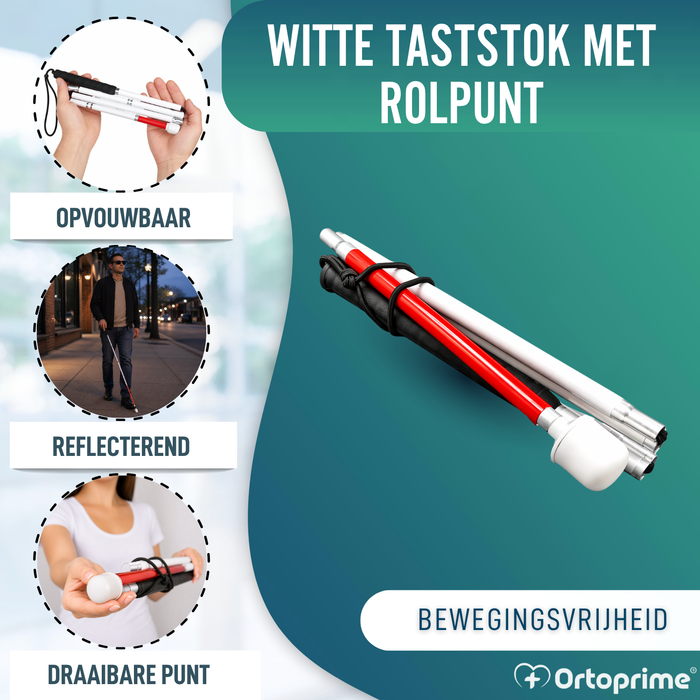 Opvouwbare Aluminium Blindenstok